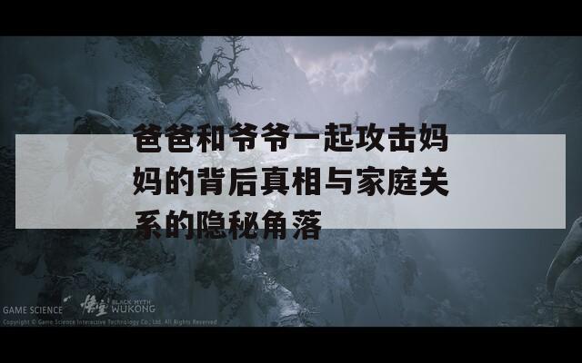 爸爸和爷爷一起攻击妈妈的背后真相与家庭关系的隐秘角落