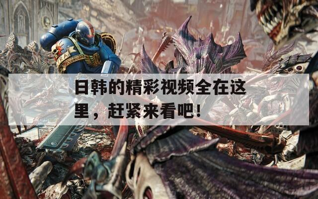 日韩的精彩视频全在这里，赶紧来看吧！