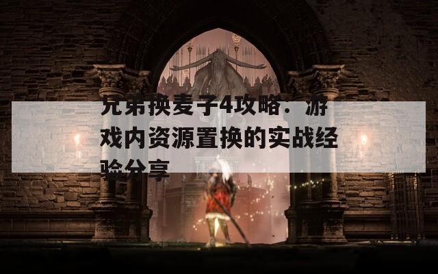兄弟换麦子4攻略：游戏内资源置换的实战经验分享