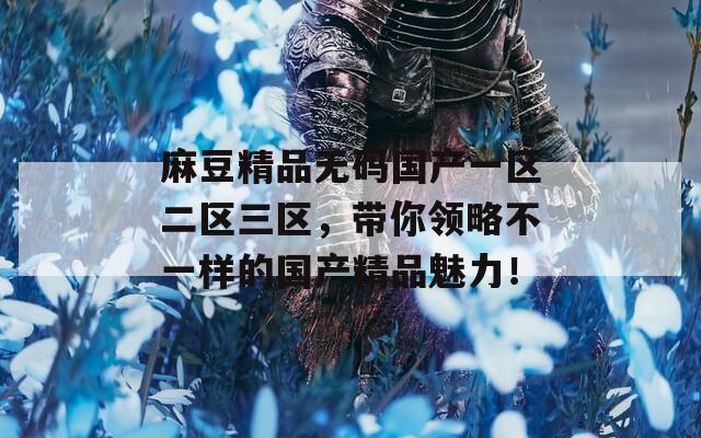 麻豆精品无码国产一区二区三区，带你领略不一样的国产精品魅力！